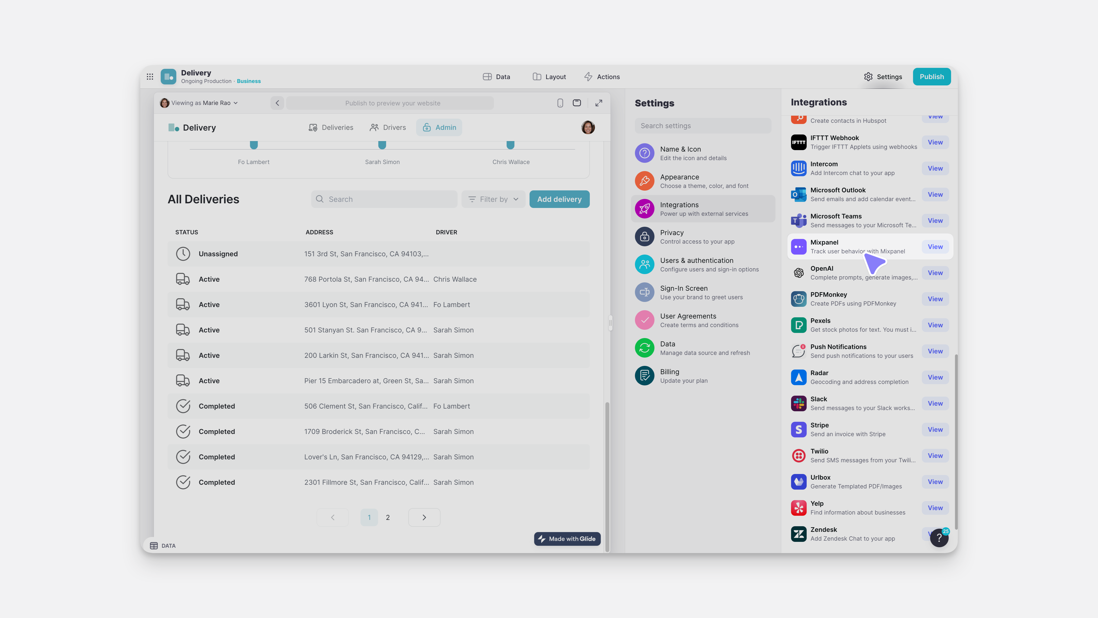 Adding the Mixpanel Integration